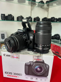 Canon EOS 3000D + Lente 55-250mm – Seminova Completa