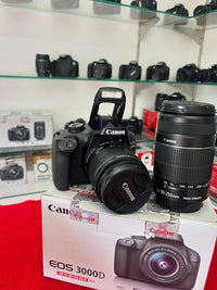 Canon EOS 3000D + Lente 55-250mm – Seminova Completa