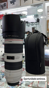Lente Canon 70-200mm f/2.8L EF III USM IS seminova 📸🔥